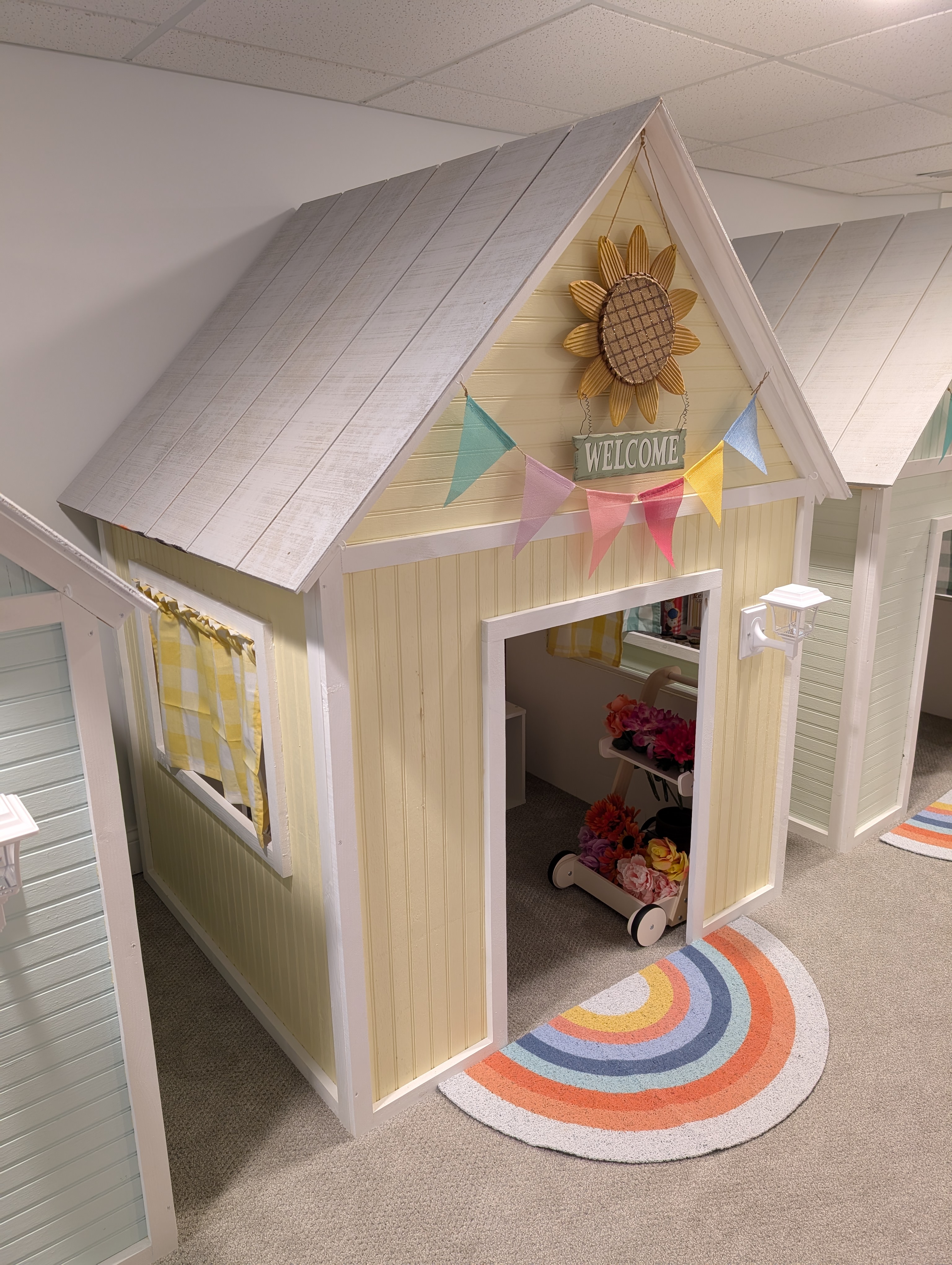 Custom playhouse detail shot highlighting professional finish and attention to detail